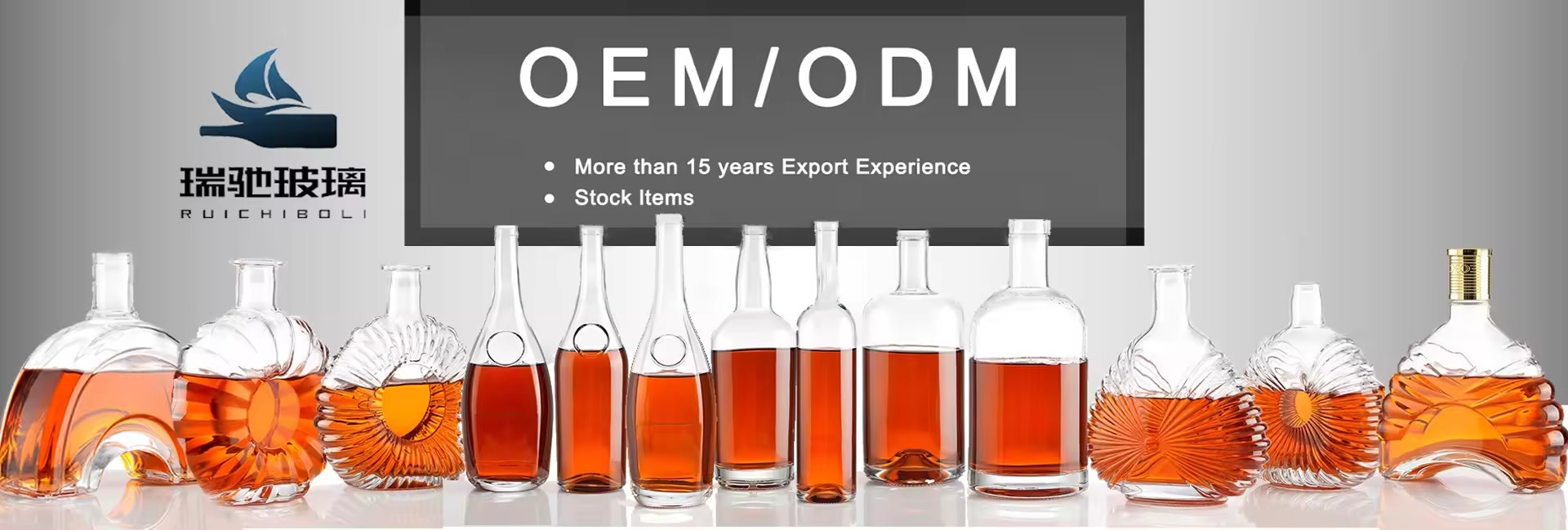 qualité bouteille en verre de liqueur usine