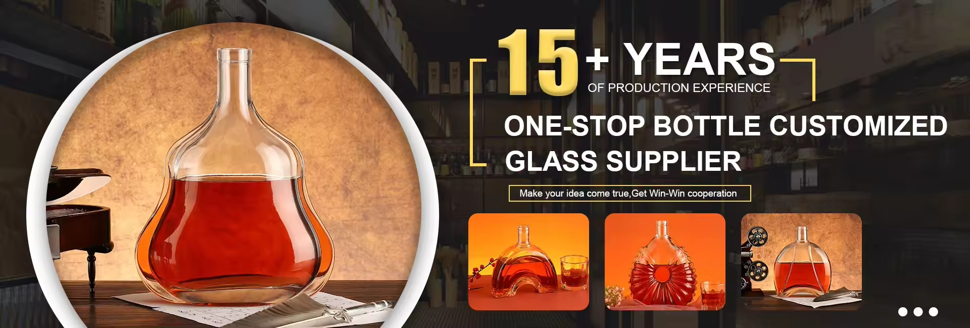 qualité bouteille en verre de liqueur usine